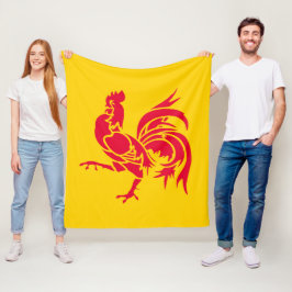 Laat je kleuren zien - Wallonië Fleece Deken