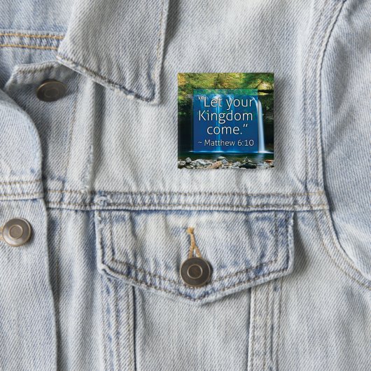 "Laat je koninkrijk komen" Button (In situ)