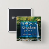 "Laat je koninkrijk komen" Button (Voorkant /achterkant)