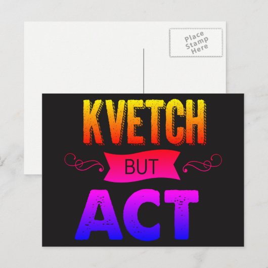 Laat je laatste kvetje hier los. briefkaart (Voorkant / Achterkant)