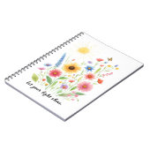 Laat je licht bloemen en zon schijnen notitieboek (Linkerzijde)