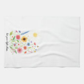 Laat je licht bloemen en zon schijnen theedoek (Horizontaal)