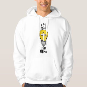 Laat je licht de Bijbel over Mannen stralen Hoodie