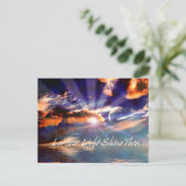 Laat je licht doorschijnen briefkaart (Staand voorkant)