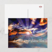 Laat je licht doorschijnen briefkaart (Voorkant / Achterkant)