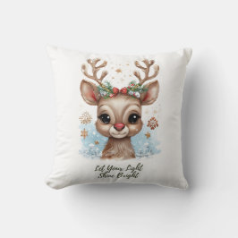 Laat je licht helder rendier Sierkussen schijnen