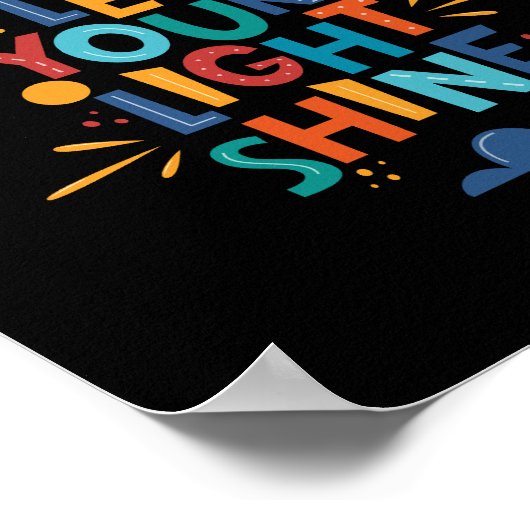 Laat je licht inspireren poster (Hoek)