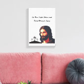 Laat je licht schijnen canvas afdruk (Insitu (Woonkamer))