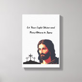 Laat je licht schijnen canvas afdruk (Voorkant)