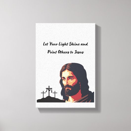 Laat je licht schijnen canvas afdruk (Voorkant)