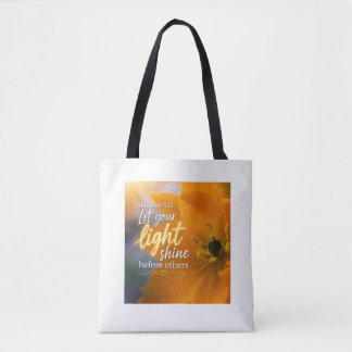 🌞Laat je licht schijnen! Inspirerende Schrift 📚� Tote Bag
