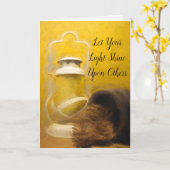 Laat je licht schijnen kaart (Gele Bloem)