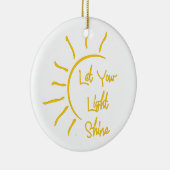 Laat je licht schijnen keramisch ornament (Rechts)