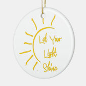 Laat je licht schijnen keramisch ornament (Links)