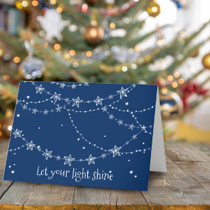 Laat je licht schijnen   Kerstkaart Feestdagen Kaart