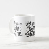 Laat Je Licht Schijnen Koffiemok (Voorkant links)