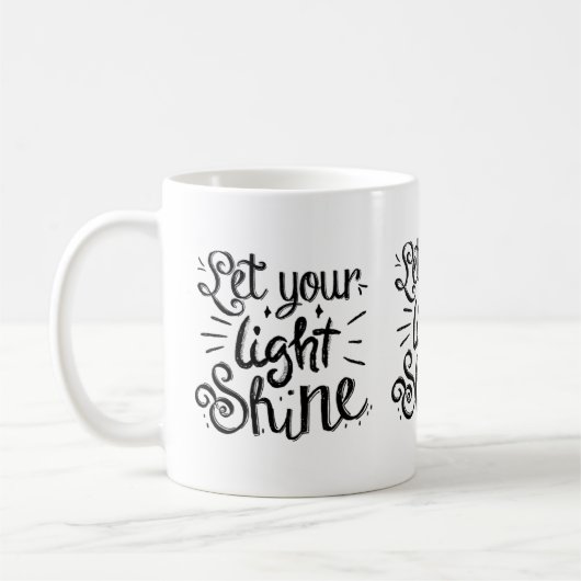 Laat Je Licht Schijnen Koffiemok (Links)