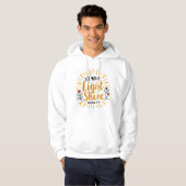 Laat je licht schijnen - Matteüs 5:16 Mannen Hoodie (Voorkant volledig)