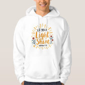 Laat je licht schijnen - Matteüs 5:16 Mannen Hoodie (Voorkant)