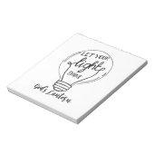 Laat je licht schijnen met Gods lampjes Notitieblok (Linkerzijde)