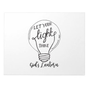 Laat je licht schijnen met Gods lampjes Notitieblok