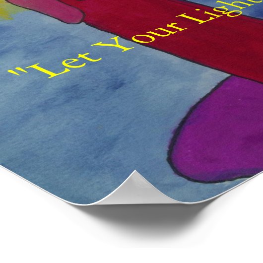 "Laat je licht schijnen" Poster (Hoek)