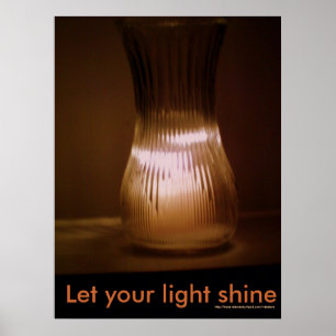 "Laat je licht schijnen" poster
