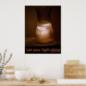 "Laat je licht schijnen" poster (Keuken)