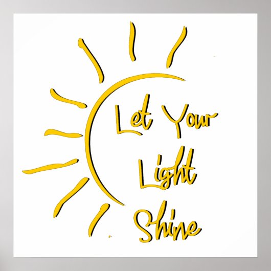 Laat je licht schijnen poster (Voorkant)