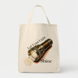 "Laat je licht schijnen" retro Christelijke Canvas Tote Bag