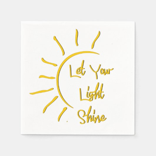 Laat je licht schijnen servet (Voorkant)