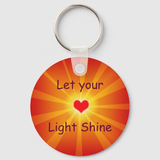 "Laat je licht schijnen" Sleutelhanger (Voorkant)