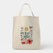 Laat Je Licht Schijnen Tote Bag (Achterkant)
