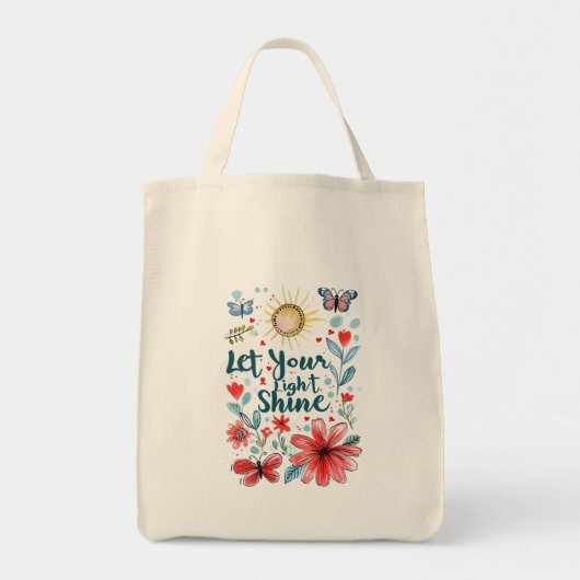 Laat Je Licht Schijnen Tote Bag (Voorkant)