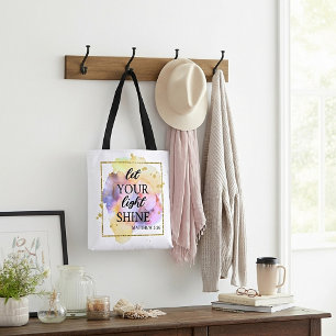 Laat je licht schijnen  tote bag
