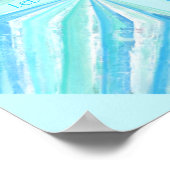 Laat je licht schijnen, turquoise edelstenen poste poster (Hoek)