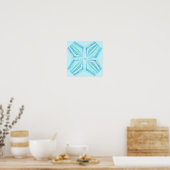 Laat je licht schijnen, turquoise edelstenen poste poster (Keuken)