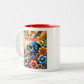 Laat je licht schijnen! tweekleurige koffiemok (Voorkant links)