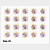 Laat je licht schijnen vierkante sticker (Vel)