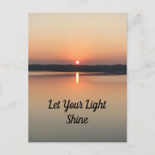 Laat je licht schijnen zonnemeer Briefkaart