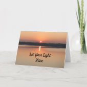Laat je licht schijnen Zonsopgang kaart (Voorkant)