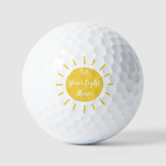 Laat je licht stralen Matthew 5:16 golfballen
