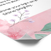 Laat je licht toch schijnen Gedicht Poëzie Poster (Hoek)