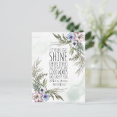 Laat je licht voor anderen schijnen, Matthew 5:16 Briefkaart (Staand voorkant)