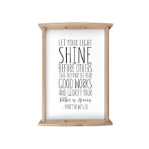 Laat je licht voor anderen schijnen, Matthew 5:16