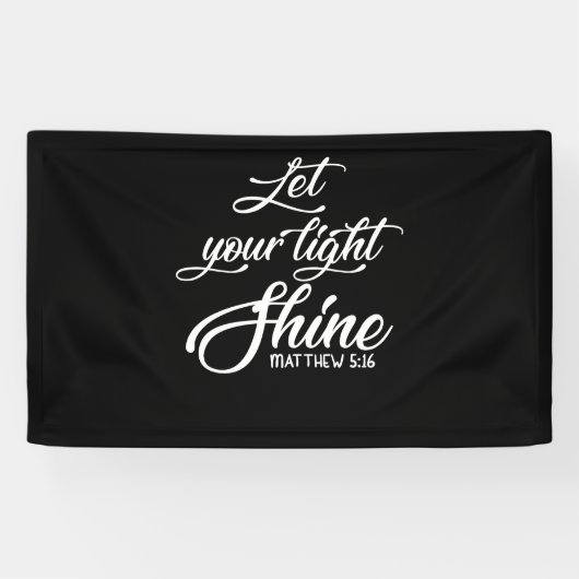 Laat je licht zien, Matthew Christelijk Spandoek (Horizontaal)