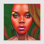 Laat je licht zwart Christelijke vrouwen Sista zie Magnetische Uitnodiging (Voorkant)