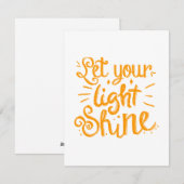 Laat je lichte kerstmis zien feestdagenkaart (Voorkant / Achterkant)