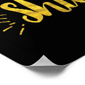 Laat je lichte kunst afdrukken poster (Hoek)