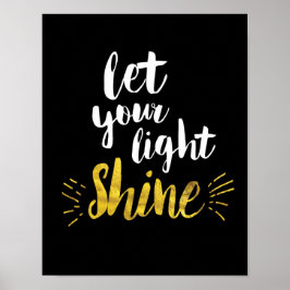 Laat je lichte kunst afdrukken poster